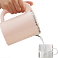 Amazon Supplier 220V 800W Pink Mini Portable Travel Stainless Steel Electric Kettle